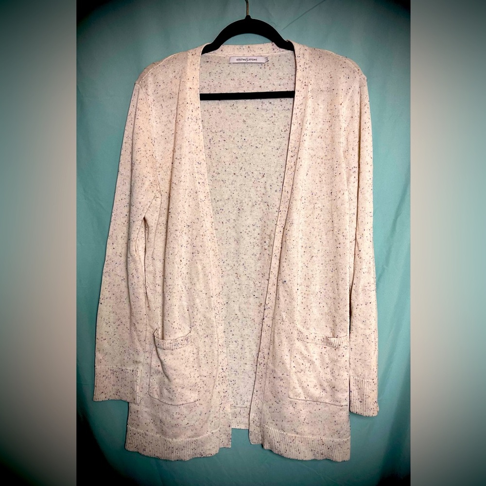 PRICED TO SELL!! Speckled Off-white Cardigan - XL
